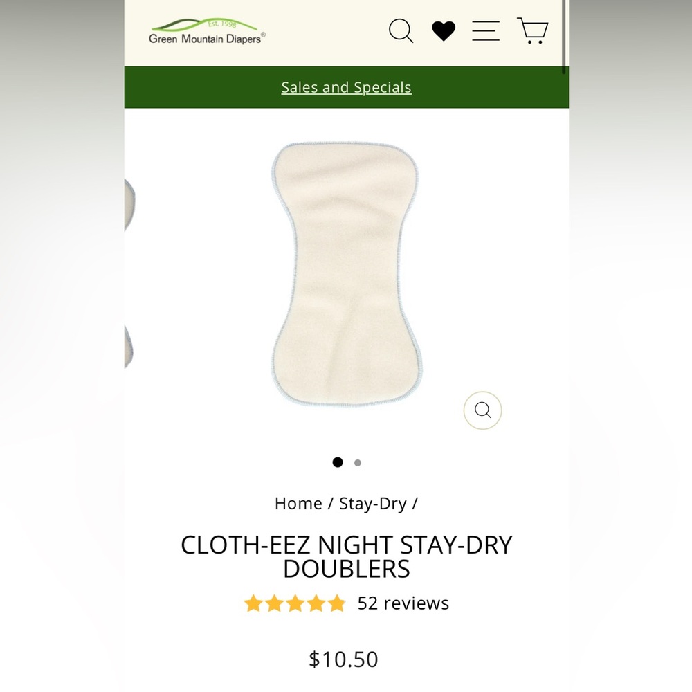 4 Cloth Eez Stay Dry Nighttime Doublers